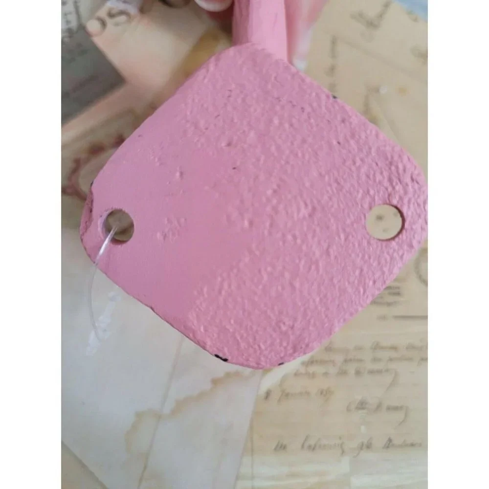 Distressed Pink Flamingo Cast Iron Wall Coat Hook Nautical Coastal Decor…